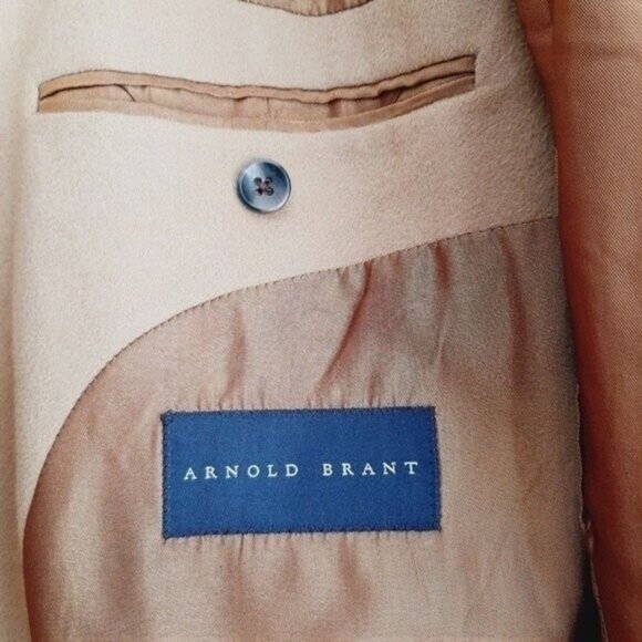 ARNOLD BRANT | 100% Cashmere Sports Coat Jacket Sz XL Flawed - Picture 13 of 16